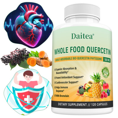 Quercetin 500 mg, Nahrungsergänzungsmittel, Herz- und Immununterstützung