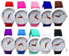 Kids Teens Analogue Quartz Wrist Watch Unisex Boys Girls Lovely Pencil Dial W10