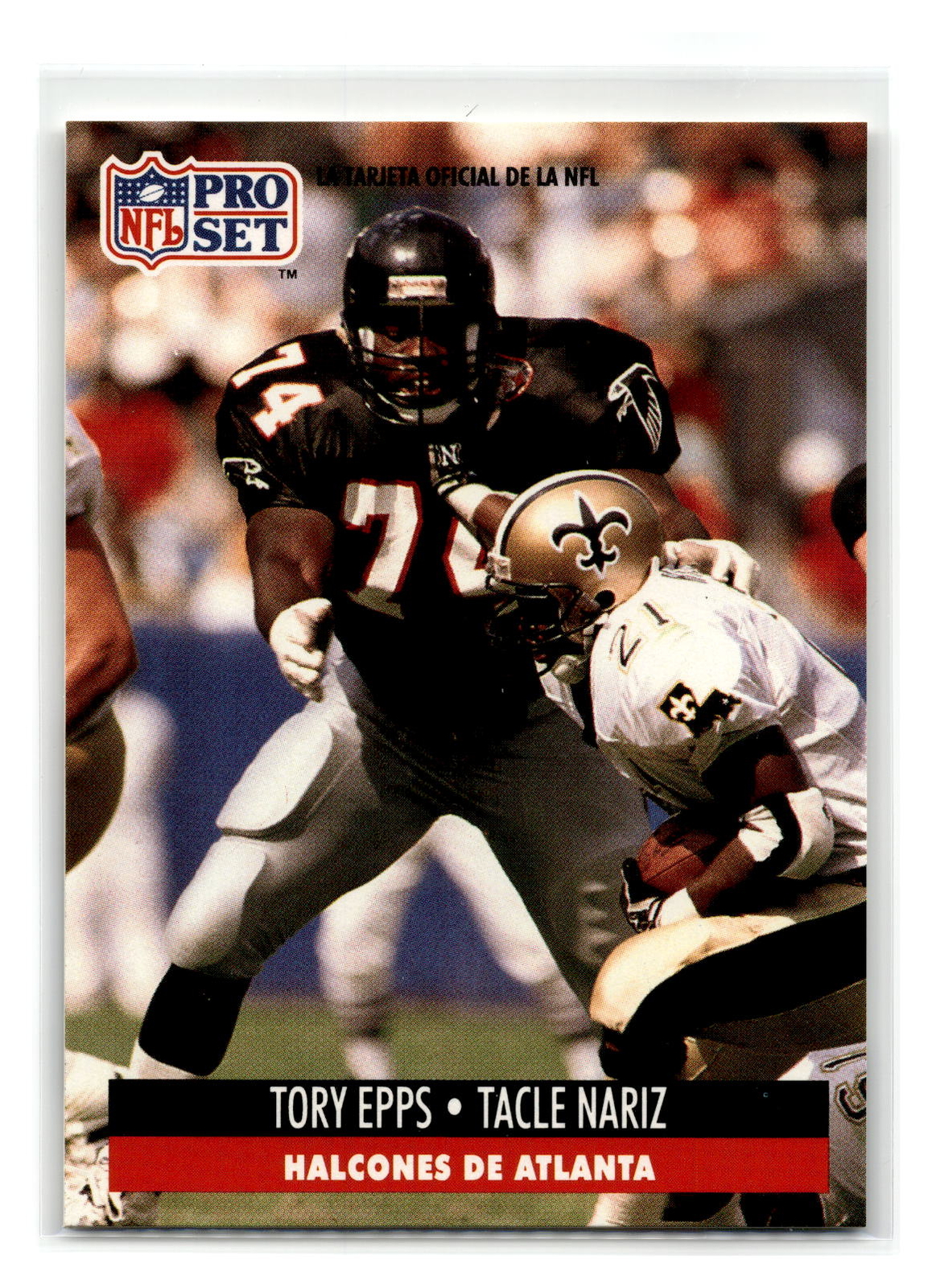 1991 Pro Set Spanish - #3 - Tory Epps - Atlanta Falcons