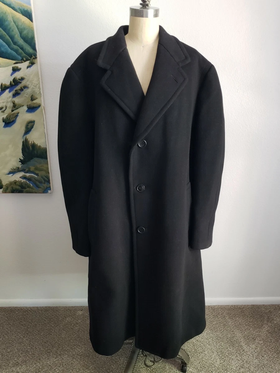 Crombie Mens Vintage Dark Gray 44 Reg Gorgeous Coat