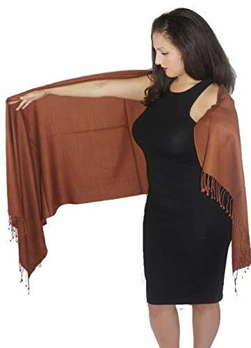 Scarf/Scarves/Shawl/Shawls/Pashmina Shawl/Cashmere Scarf/Wrap/Stole-Chocolate