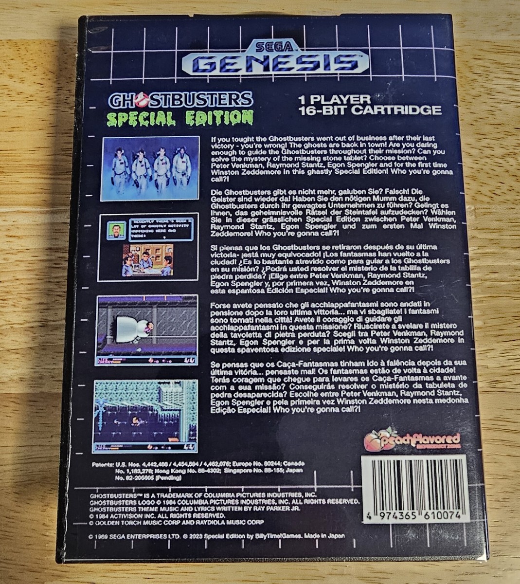 GHOSTBUSTERS SPECIAL EDITION v2.0 16 Bit Game & Case For