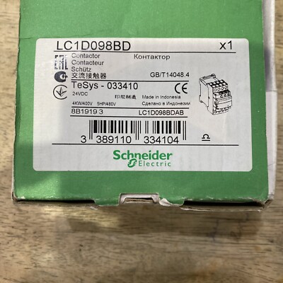 Schneider Electric TeSys Contactor LC1D098BD 24 V dc Coil, 4 Pole, 20 A, 2NO2NC