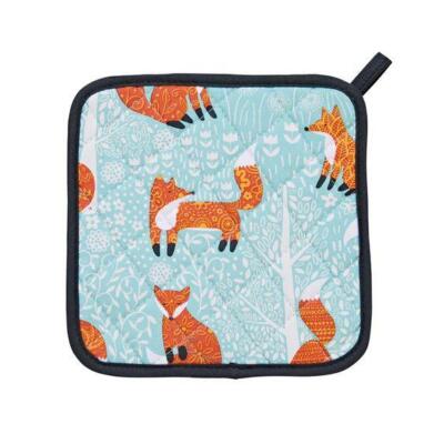 Foraging Fox Cotton Potholder Pot Mitt Mat Ulster Weavers UK