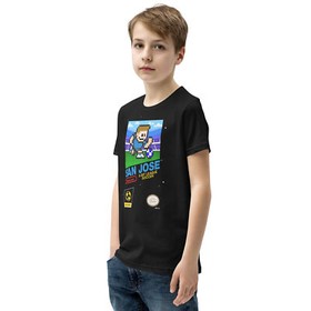 San Jose Earthquakes 8-bit NES Retro Soccer League Jersey Youth Kid Boys T-Shirt