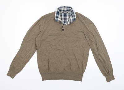 Peacocks Mens Brown Pullover Jumper 