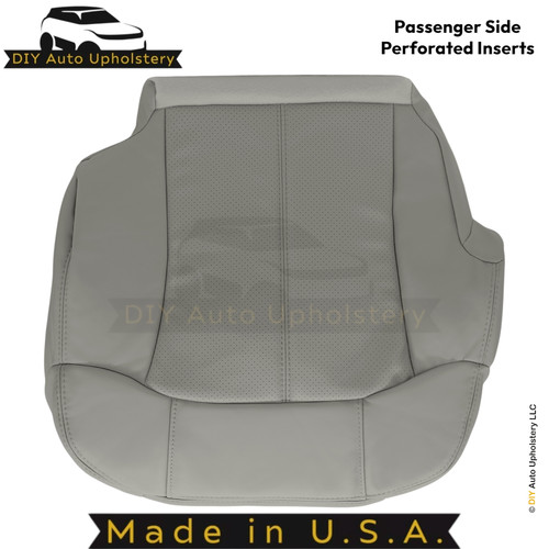 2002 Fits Cadillac Escalade Leatherette Front Replacement Covers Pewter Gray - Picture 18 of 74