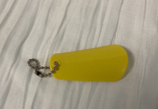 Yellow Tupperware Shoe Horn w/ Key Chain - 1225-7