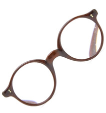    Vintage PERSOL RATS Brown Round Retro Vintage 1940s Glasses  Unisex