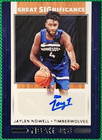2019-20 Panini NBA Hoops Great SIGnificance Jaylen Nowell #GS-JNW Rookie Auto RC