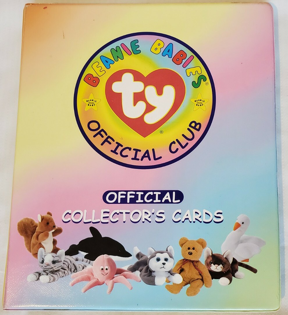 TY Beanie Babies Official Club Collector's Cards in Album Binder Full Of Cards eBay