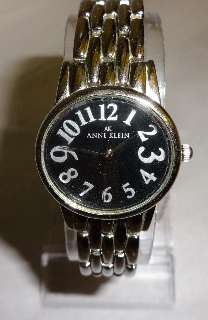 Ladies Anne Klein AK Silver Tone Eazy Reader Analog Watch  display picture 3