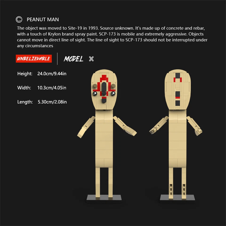 MOC: Plant-like Organisms Peanut-shaped Monster Model 180 Pieces Brand New - Image 2 of 4