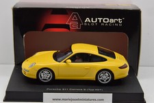 SLOT PORSCHE 911 CARRERA S TYP 997 YELLOW AUTOart 1/32 NEUF EN BOITE