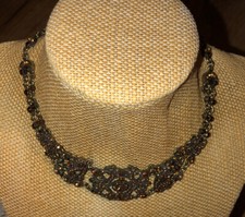 Copper Crystal Choker Victorian Style