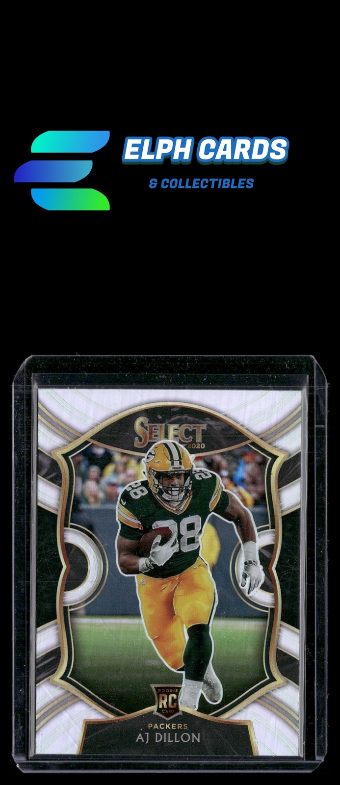 Select 2020 Panini Select #65 AJ Dillon Silver Prizm