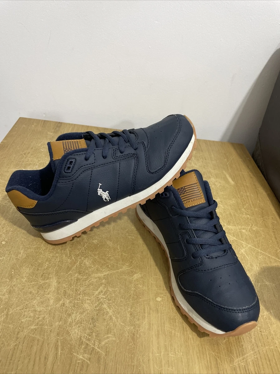 Ralph lauren deals leather trainers