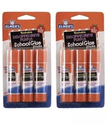 School Glue Washable Disappearing Purple School Glue Stick 7packs Of 3 21 Sticks