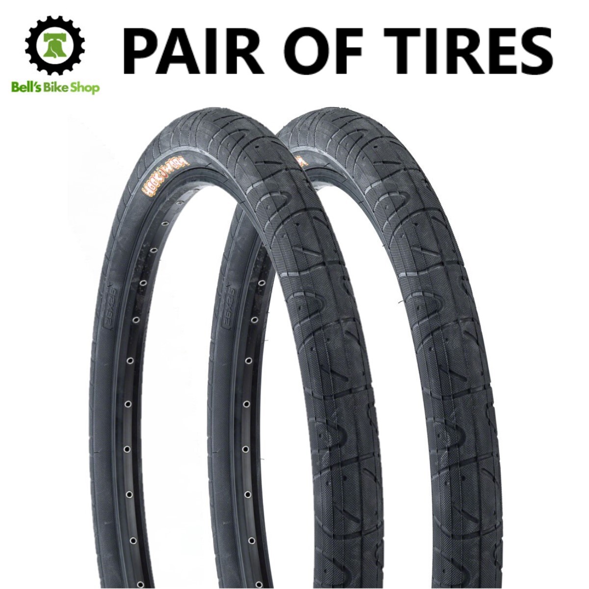 PAIR of Maxxis Hookworm Tires 29x2.5 Black Wire 60TPI Single Compound - Set of 2