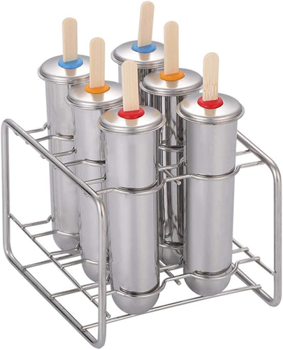 Stainless Steel Popsicle Mold Popsicle Tray, Ice Cube Ice Pop Mold Ice Cream Mak