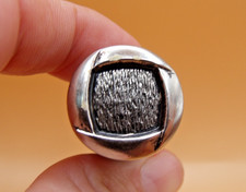 Vintage Larger Metal Wood Deep Square Swirl Sealing Wax Seal Stamp
