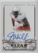 2016 Leaf Trinity Clear Bronze Jordan Williams-Lambert Williams #CA-JW2 Auto 0w8