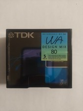 New 5 Pack TDK WA 4 Color Mix 80 Min Recordable MiniDisc MD MD-WA80MX5N