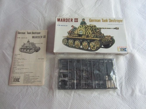 ESCI Armor 1:72 Scale Marder III German Tank Destroyer Model Kit