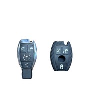Guscio Chiave Telecomando Cromato per Mercedes-Benz 3 Tasti Cover New