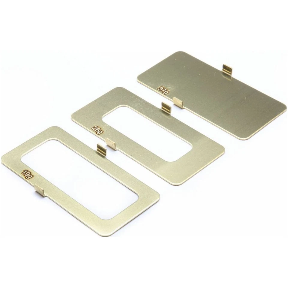 Team Losi Racing 331045 Brass Battery Weight Set 19g 26g 37g - Image 2 of 2