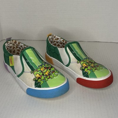 Ground Up Nickelodeon Teenage Mutant Ninja Turtles TMNT Sz 4Y Low Top Shoes Cool