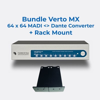 Ferrofish Verto MX Dante Converter + Rack Mount