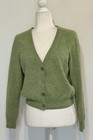 Talbots Women Size L Lambswool Angora Blend Cardigan Y2K Preppy Quiet Luxury