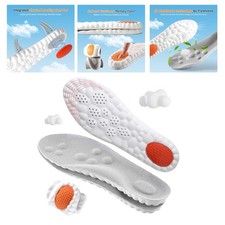 4D Cloud-Soft Memory Foam Insoles for Women W 6.5-9 Arch Support Pain Relief