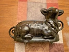 Griswold Two-Piece Cast Iron Lamb Cake Mold No. 866 (921 & 922)