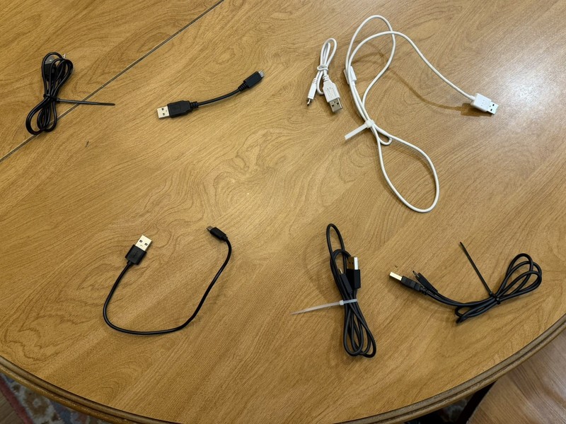 Lot Of 7 USB to Micro USB / Assorted Varied Lengths, Unbranded, Some New