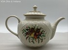 Lenox Holiday Tartan Carved Teapot with Lid 2 Piece Fine Porcelain Gold Trim — photo 3