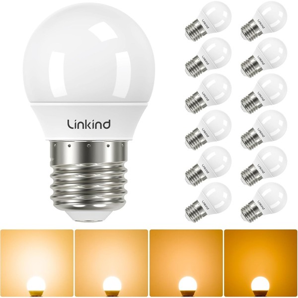 E27 LED Lampe Tropfenform G45 Dimmbar 12 StüCk 4,2W 470 Lumen Warmweiß 2700K-image