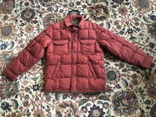 Filson New Down Jacket Jac-Shirt  XS "equals Small Mens" New W/ Tags Madden Red…