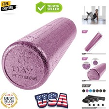 High Density Foam Roller   Deep Tissue Muscle Massage  Myofascial Release fo...
