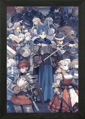 Einhorn Overlord Spiel gerahmtes Wandbild Poster Leinwanddruck Bild