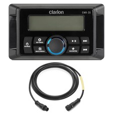 Clarion CMR-20 Marine Wired Remote with LCD Display w/ CMC-RC-6 6 ft 1.83 m ...