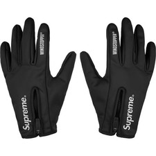 Supreme Windstopper Zip Gloves Black