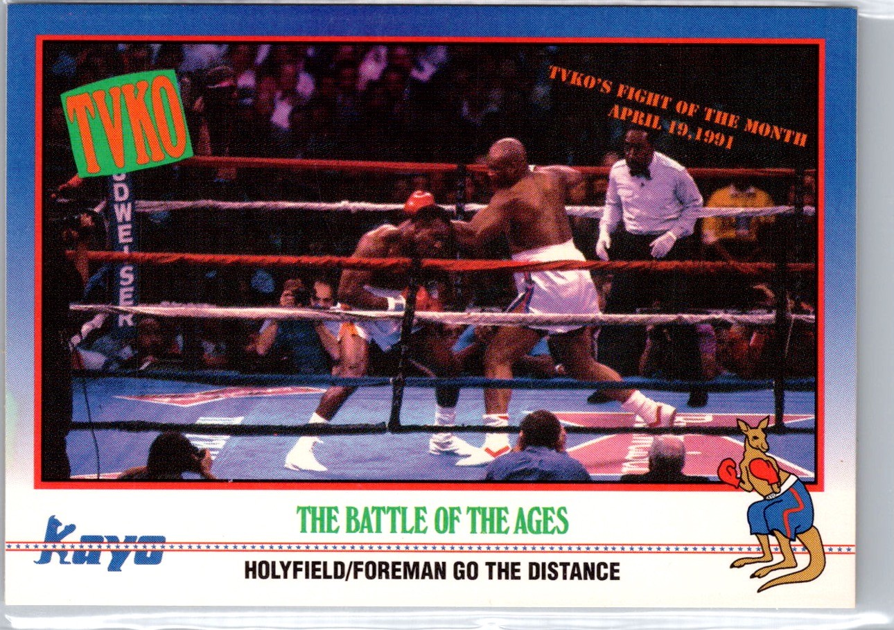 1991 Kayo #211 Evander Holyfield / George Foreman