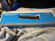 NEW CAT5e 12 Port Patch Panel RJ45 110 Network Mini Surface Wall Mount Bracket