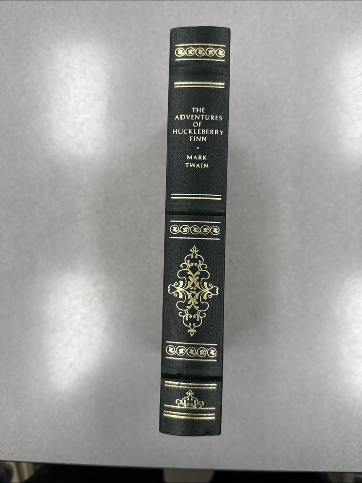 The Adventures Of Huckleberry Finn by Mark Twain, Franklin Library 1979 Foto 2 de 4