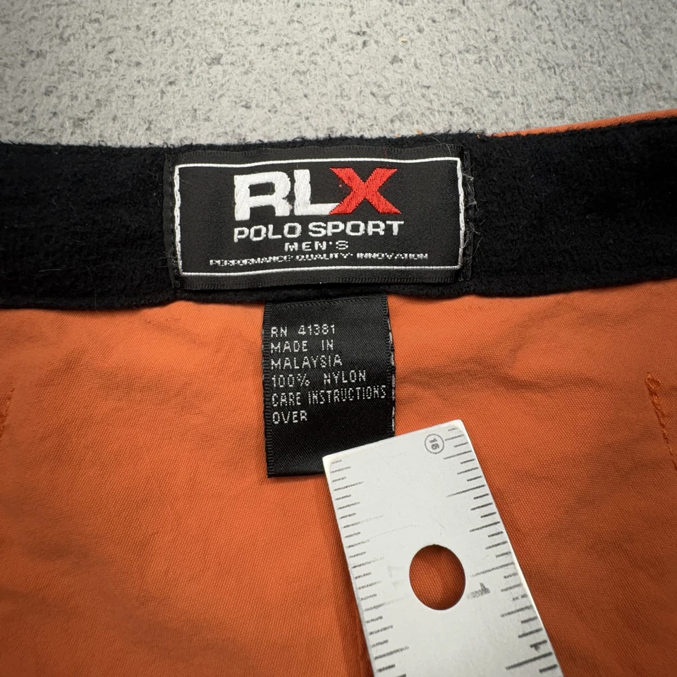 VINTAGE Polo Ralph Lauren Pants Men 36x31 Orange Belted Prison Paratrooper RLX - Image 2 of 4