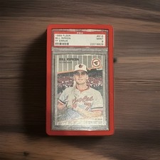 1989 Fleer - Billy Ripken #616 FF on Bat Knob PSA 9