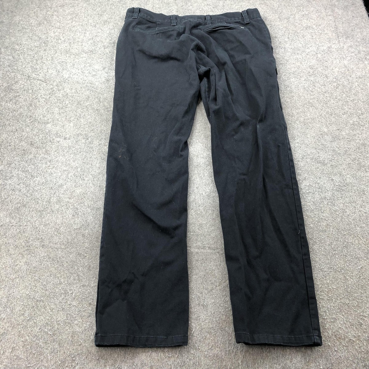 Nike SB Pants Mens 34 Black Skateboarding Zip Pocket Straight Leg