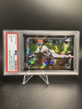 2025 Topps Chrome Sapphire Bobby Witt Jr Black IMAGE VARIATION #/10 PSA 8 ROYALS